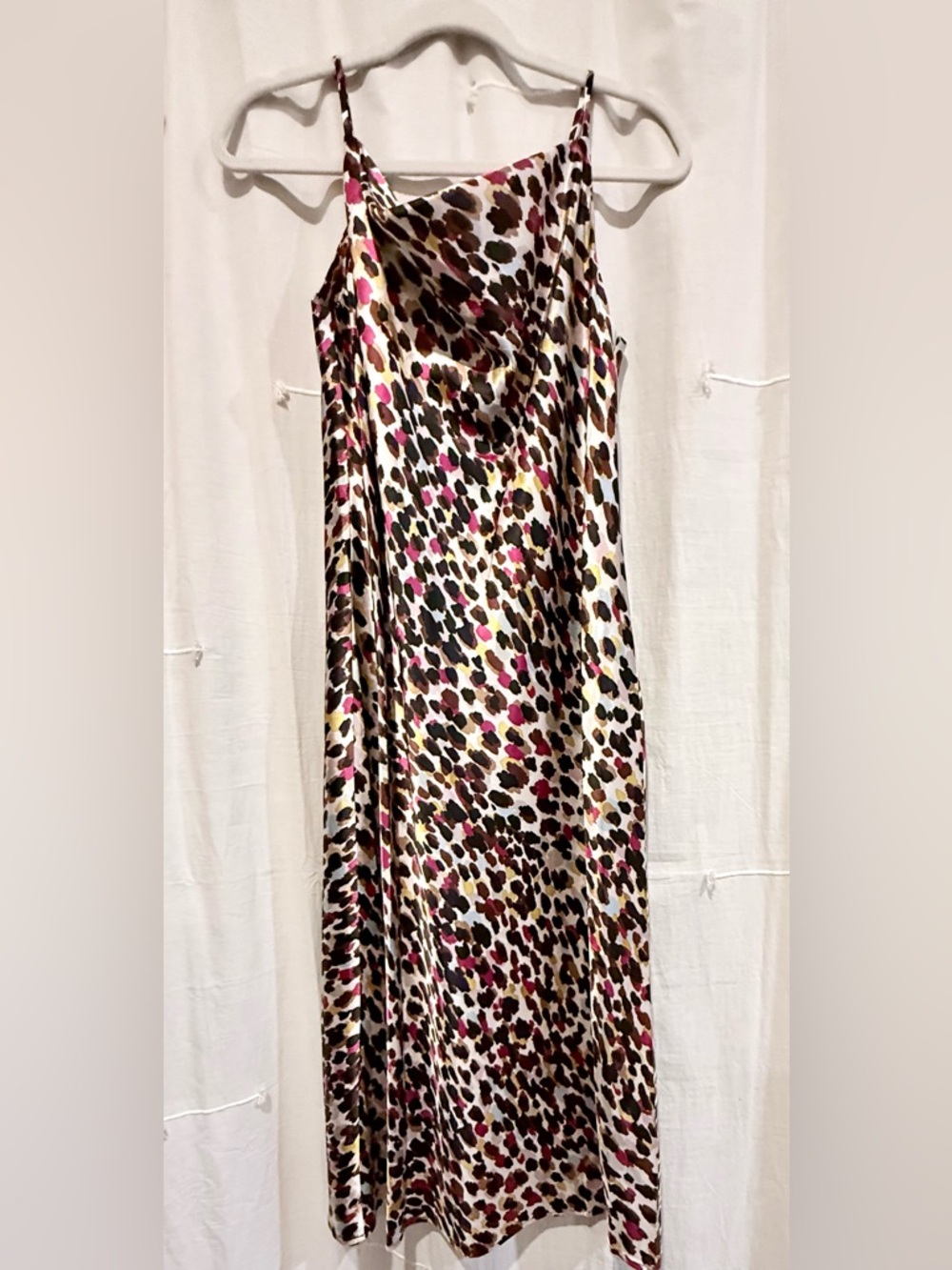 Emma & Michele Multicolor Leopard Slip Dress - Size S